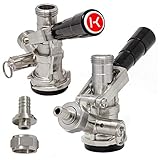 Kegco KC KT85D-L Keg Coupler D System, 1, Black