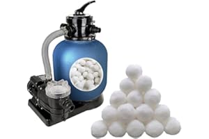 LYQC 1.5 lbs Pool Filter Balls Eco-Friendly Fiber Filter Media for Swimming Pool Sand Filters (Equals 25kg/50lbs Pool Filter Sand)