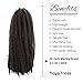 Toyo Tress Marley Hair For Twists 18 Inch 6packs Long Afro Marley Braid Hair 100% Kanekalon Synthetic Fiber Marley Braiding Hair Extensions (18