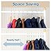 Velvet Hangers IEOKE Clothes Hangers Non Slip Coat Hangers Ultra Thin Space Saving with Heavy Duty 360 Swivel Hanger Hook - 50 pack