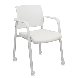CLATINA Stacking Office Chairs with Wheels | Mesh