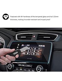 2017 2018 2019 CRV EX EX-L Touring 7 Inch Car Navigation Screen Protector, HiMoliwa Scratch-Resistant Ultra HD in-Dash Clear Tempered Glass Screen 9H Hardness 0.33mm