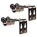 Set of 4 Bronze Color Heavy Duty Curtain Rod Brackets for 3/4 or 5/8 Inch Rod
