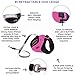Security Pro Retractable Dog Leash Pink 16ft Top Heavy Duty Leash for Large Dogs Up to 110lbs by Fragralley