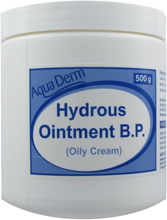 RxfarmaAquaDerm 500g Hydrous Ointment Oily Cream BP Tub Pack of 3