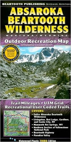 Absaroka Beartooth Wilderness: Montana, Wyoming: Outdoor Recreation Map Absaroka Beartooth Wilderness: Montana, Wyoming: Outdoor Recreation Map