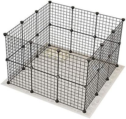 フリースタイル ペット用ケージ 23枚セット ドア1個 軍手付 35x35cm 犬 猫 小動物 フェンス 柵 ペット 意匠登録出願済 室内 脱走防止 ガード 侵入防止 自由 レイアウト 簡単 毎週更新 組立