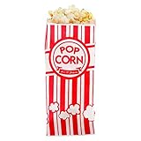 Popcorn Bags - ( 150 Bags - 1 Ounce Each ) - Classic Red and White Striped