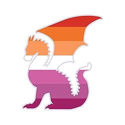 Dark Spark Decals LGBT Pride Lesbian Flag Dragon