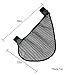KOBWA Side Sling Stroller Cargo Net, Universal Fit for Most Baby Stroller Cargo Mesh Bag and Organizer, Non-Slip and Adjustable Straps, Black
