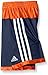 adidas Little Boys' Shot Caller Short, Dark Indigo/Solar Red, 5