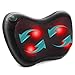 Hippih Back Pillow Massager with 4 Heated Rollers, Shiatsu Neck/Shoulder to Relieve Pain, Portable Deep Kneading for Home, Car, Office