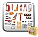 Kids Tool Set-Pretend Play Workbench for Toddlers with a Durable Plastics Case and 36 Pieces Construction Accessories-Including Wrench Drill Hammer Saw and More.
