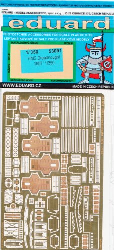 Eduard Photoetch 1:350 - Hms Dreadnought 1907 (trumpeter) (edp53091)