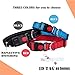LukPaw Reflective Dog Collar Padded Dog Collar Adjustable Dog Collar for Large Dog Medium Dog Nylon Collar Running Training (Red)