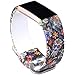 allbingo Cute Bands Compatible with Fitbit Charge 3 & Charge 3 SE, Women Men Floral Replacement Strap Accessories Wristband Small Large for Fitbit Charge 3