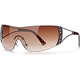 DQbhzh Y2K Sunglasses for Women Men Oversized Wrap Around Rimless Futuristic 2000s Sun Glasses Rave Party Cool Shield Shades