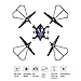 Contixo Wifi FPV F10 RC Quadcopter Drone, Live View, 720p HD Wifi Camera, Headless Mode, 2.4GHz, 4 Channel, 6 Axis Gyro RTF, Support GoPro HERO Cameras.
