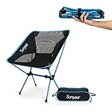 Lightweight and Foldable Camp Backpacking Chair, Portable, Breathable and Comfortable, Perfect for Hiking/Fishing/Camping