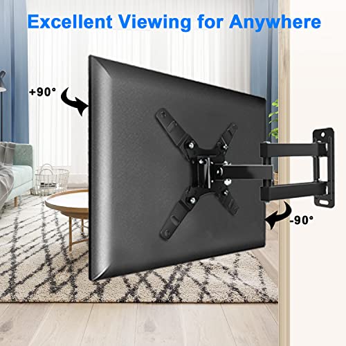 FOZIMOA Full Motion TV Wall Mount with Articulating Arms Swivels Tilt