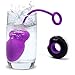 Odeco USB Rechargeable Wireless Remote Control Vibrating Silicone Bullet Egg LED Light 7-Frequency Pleasure Adult Sex Toys Vibe for Women or Couples (Purple+Black)
