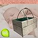 Baby Diaper Caddy Organizer- Nursery Diaper Storage Basket | Changing Kits Portable Car Organizer for Wipe Toy bin | Baby Shower Gift | Decorations for Boy and Girl Newborn
