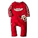 Big Elephant Baby Boys' 1 Piece Christmas Snap-Up Long Sleeve Pajama Romper H21