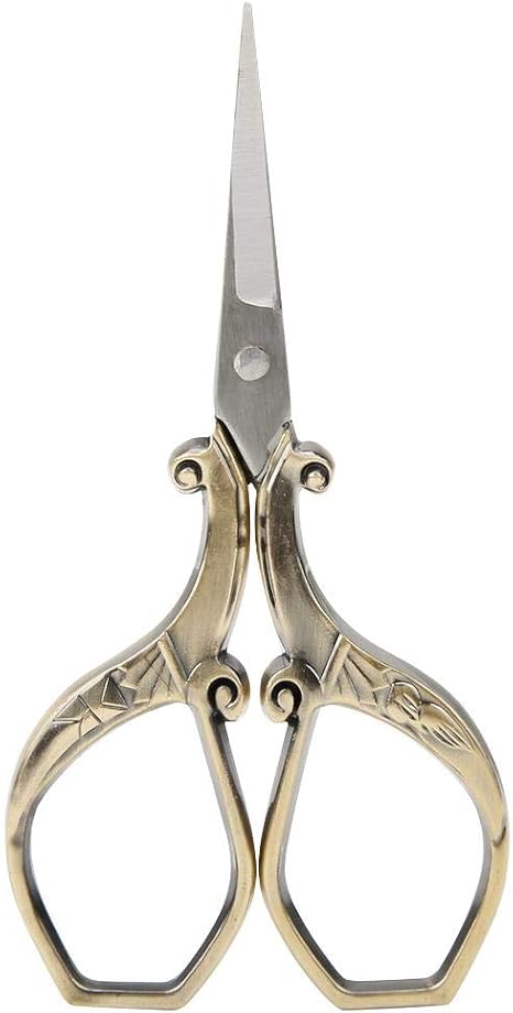 Amazon はさみ 糸切りはさみ ステンレス製 ヨーロッパビンテージデザイン デザインシザー アンティーク ヴィンテージ 洋服 ドレス 裁縫 刺繍 家庭 仕事 お洒落 可愛い 手芸用 Diy用品 表面チタン処理 3色選択可能 ミニハサミ ハサミ カッティングツール 通販