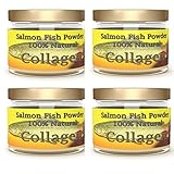 Salcoll Collagen - 100% Natural Bioactive Marine Collagen Powder - Unflavored, Kosher, can Help Bone, Joint, Skin, Hair Health, 4 Pack, Four Month Supply