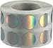 Holographic Silver Color Coding Labels Round Circle Dots 1/2 Inch 1,000 Total Adhesive Stickers