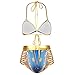 Chenghe Womens African Tribal Metallic 2 Pieces Cutout Adjustable Bikini Sets Swimsuits