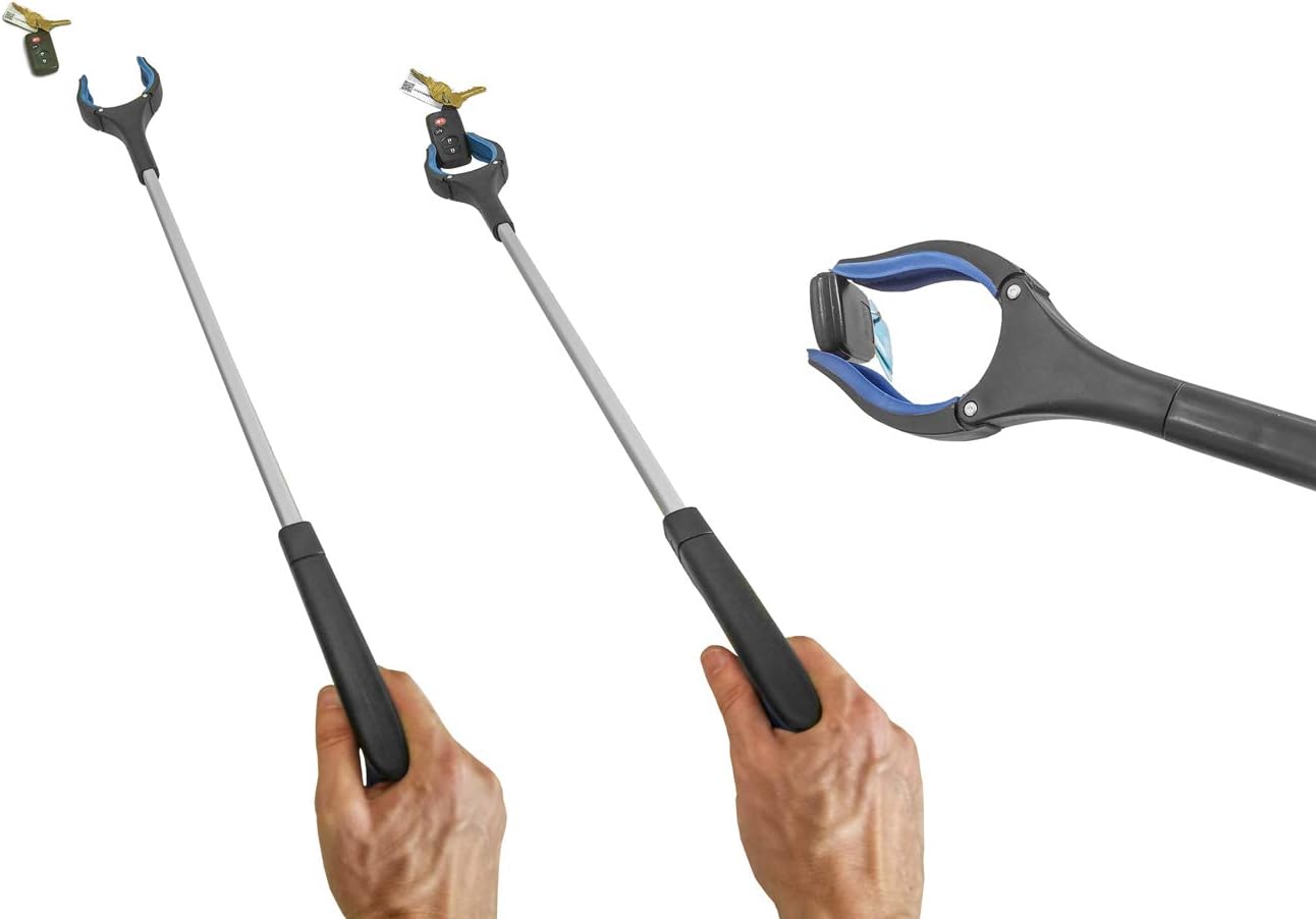 Heavy Duty + Ergonomic Reacher Grabber Tool for Elderly. Guaranteed Best Grabber Reacher Tool with Long Reach Arm Extender. Lightweight Mobility Hand Grip Reaching Picker Upper Aid for Seniors : Beauty