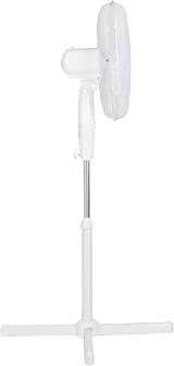 Igenix DF1655 16 Inch Pedestal Fan Quiet 3-Speed Oscillating Stand Fan 40W White view 4