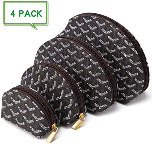 Luxury Make Up Bag Shell Shape Cosmetic Toiletry Travel Bags including 4 Size Bag (Orange) (GD Cosmetic Bags Black)
