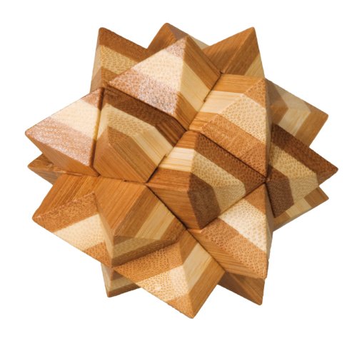 Fridolin - 17462 - Puzzle - Casse Tête en Bois Bambou - L'étoile