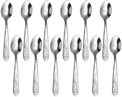 Espresso Spoons Set of 12,4 inch 18/10 Stainless Steel Mini Coffee Spoons (CT01)