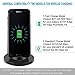 iVoler Qi Fast Wireless Charger with 3 Coils Charging Stand Pad for iPhone X/8/8 Plus (Output 5W),Samsung Galaxy S9/S9 Plus(Output 10W) and All Qi Enabled Devices [Adaptive Fast Charger NOT Included]