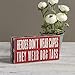 Primitives by Kathy 21477 Patriotic Box Sign, 4 x 8, Heroes Wear Dog Tags