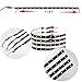 Zento Deals 30cm White LED Car Flexible Waterproof Light Strips (Pack of 4)