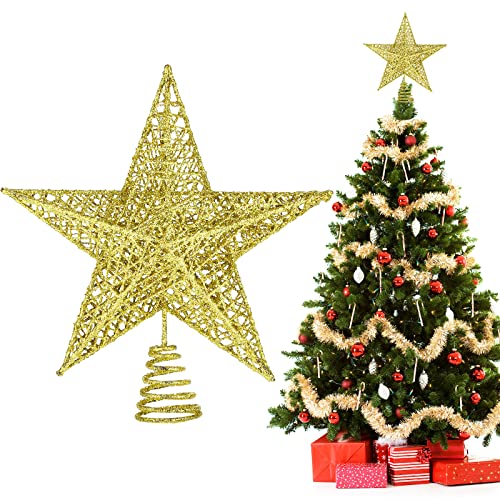 Christmas Tree Topper, 9 Inch Christmas Star Tree Topper For Christmas