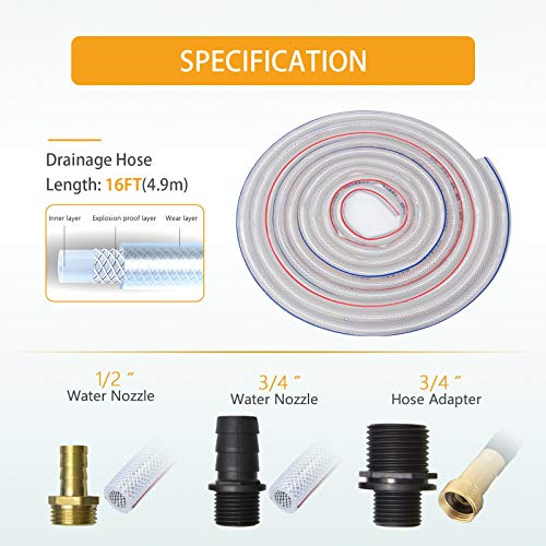 Pool Cover Pump Above Ground Sump Pumps Water Pump 850GPH Water Removal