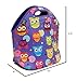 Insulated Neoprene Lunch Tote Bag - Large, Purple Owls