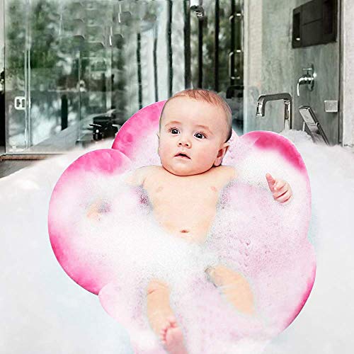 KAKIBLIN Flower Baby Bath MAT, Comfort Baby Bath Pad Infant Bathtub Mat