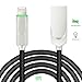 iPhone Charger, Kicoeoy Lightning Cable Smart Led Auto Disconnect iPhone Charging Cord 6FT Nylon Braided High Speed USB A to Lightning Charging Data Cable For iPhone X 8 7 6 6s Plus 5s iPad Mini iPod