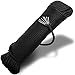 OxGord Paracord 550 Mil Spec Type III 7 Strand Parachute Commercial Grade Nylon Cord Spool for Camping Outdoor Hiking Wristband Bracelet Strong Strength Rope Tie Down - Black