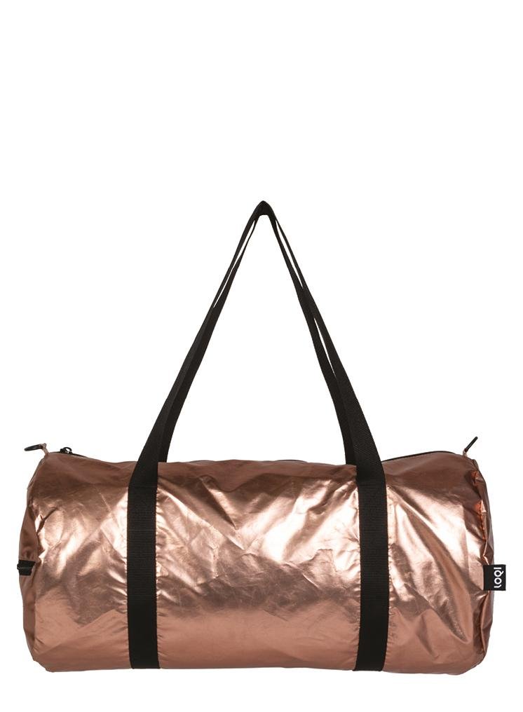 LOQI WE.MM.RO Metallic Reversible Weekender Bag - Rose Gold