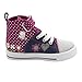 Peppa Pig Denim And Pink Toddler High Top Sneakers Size 9, Multicolor