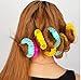 6pcs Magic Doughnut Donut Sticks Rollers Circle Spiral Plastic Hair Curly Curler Curl Roll Ringlets Wave Hairdressing Care Hairstyle Maker Styling Tool DIY Salon Accessory
