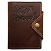 Leather Passport Cover,Passport Holder travel gifts for Men Women Couple - Brown