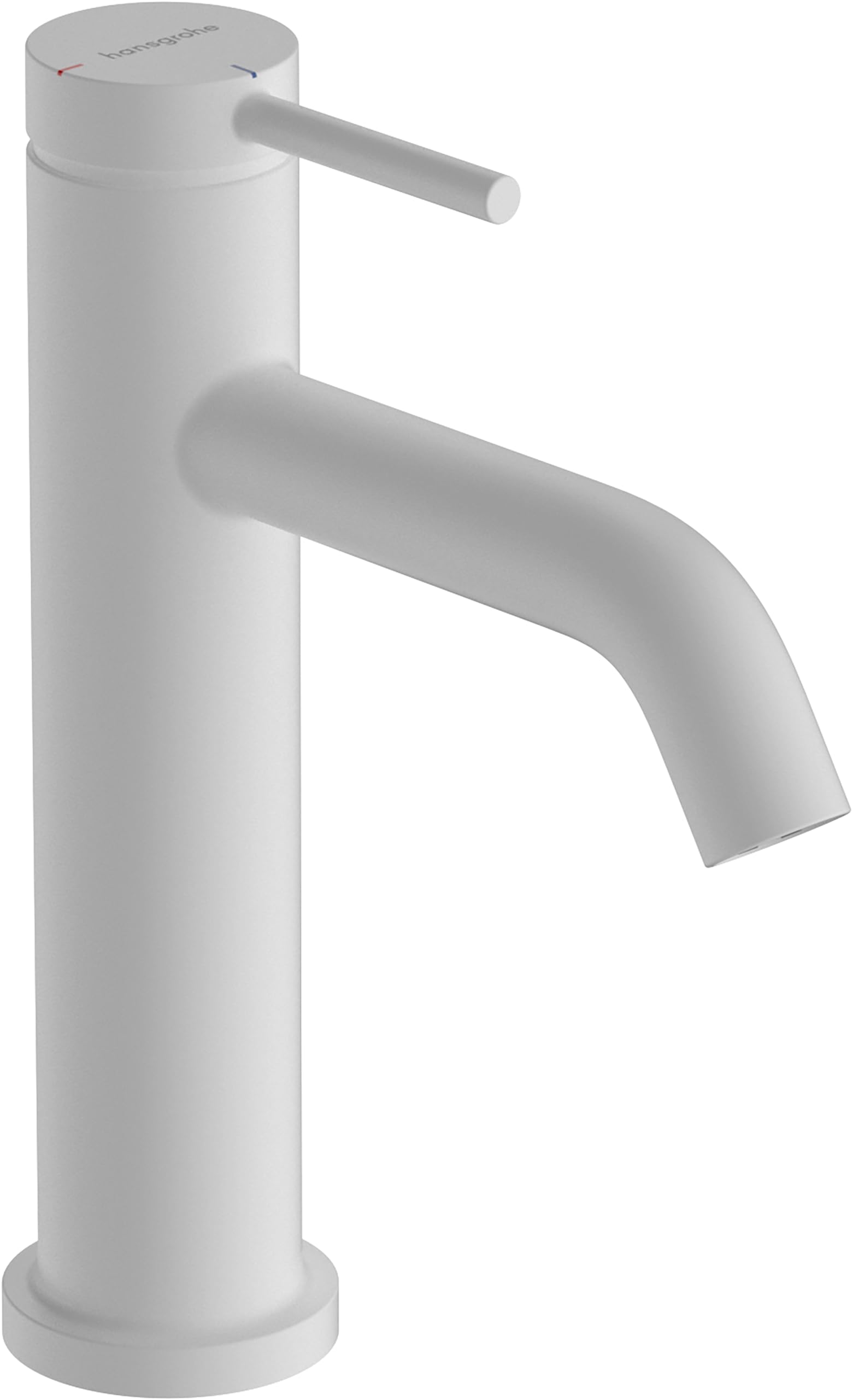 hansgrohe Tecturis S - Bathroom tap Without Waste Set, Energy-Saving (CoolStart), Bathroom Sink Water tap with spout Height 110mm, Bathroom Mixer tap Water-Saving (EcoSmart+), matt White, 73312700